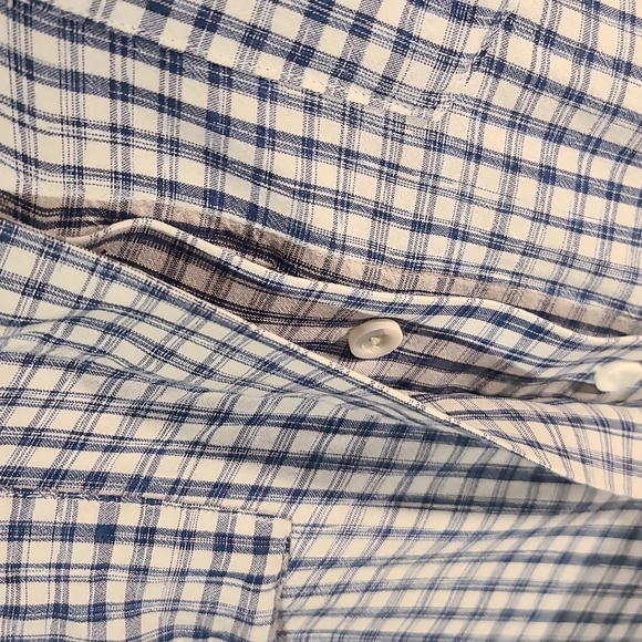 Cloth & Stone Blue & White Plaid Button up - Picture 5 of 8
